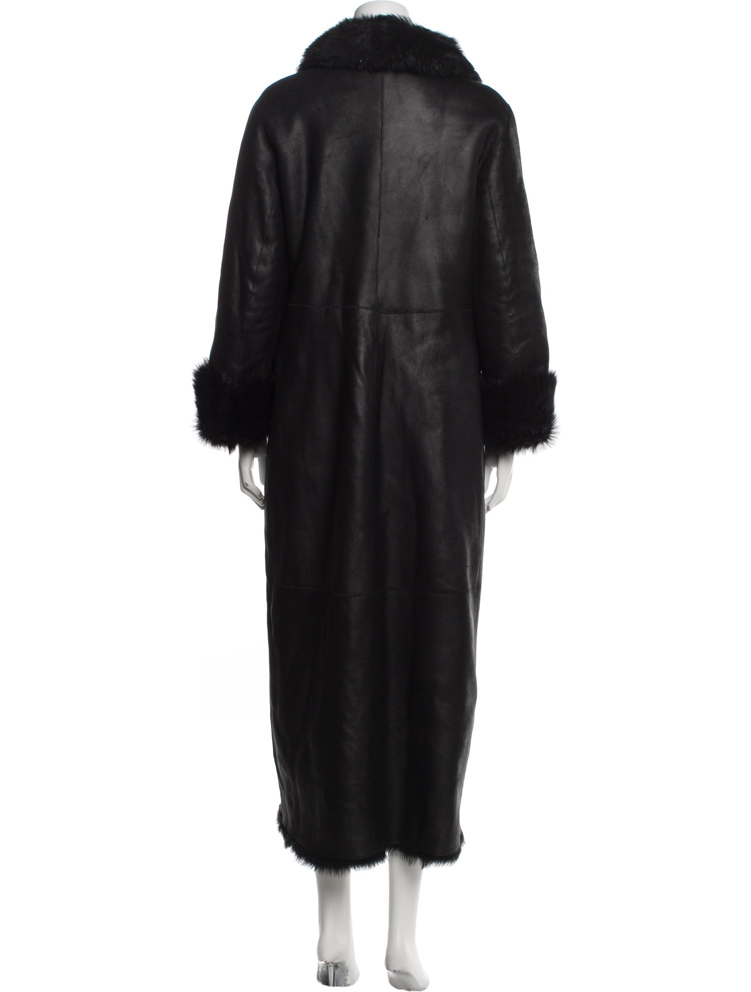 Akris Lamb Leather Faux Fur Coat